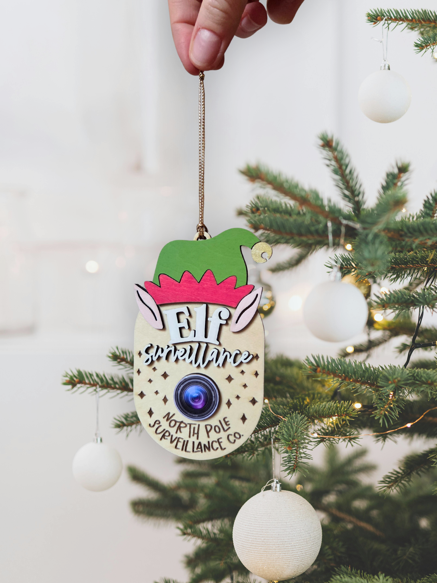 Ornement de Noël – Caméra de l’Elfe “Elf Cam” | Elf Surveillance Décoration