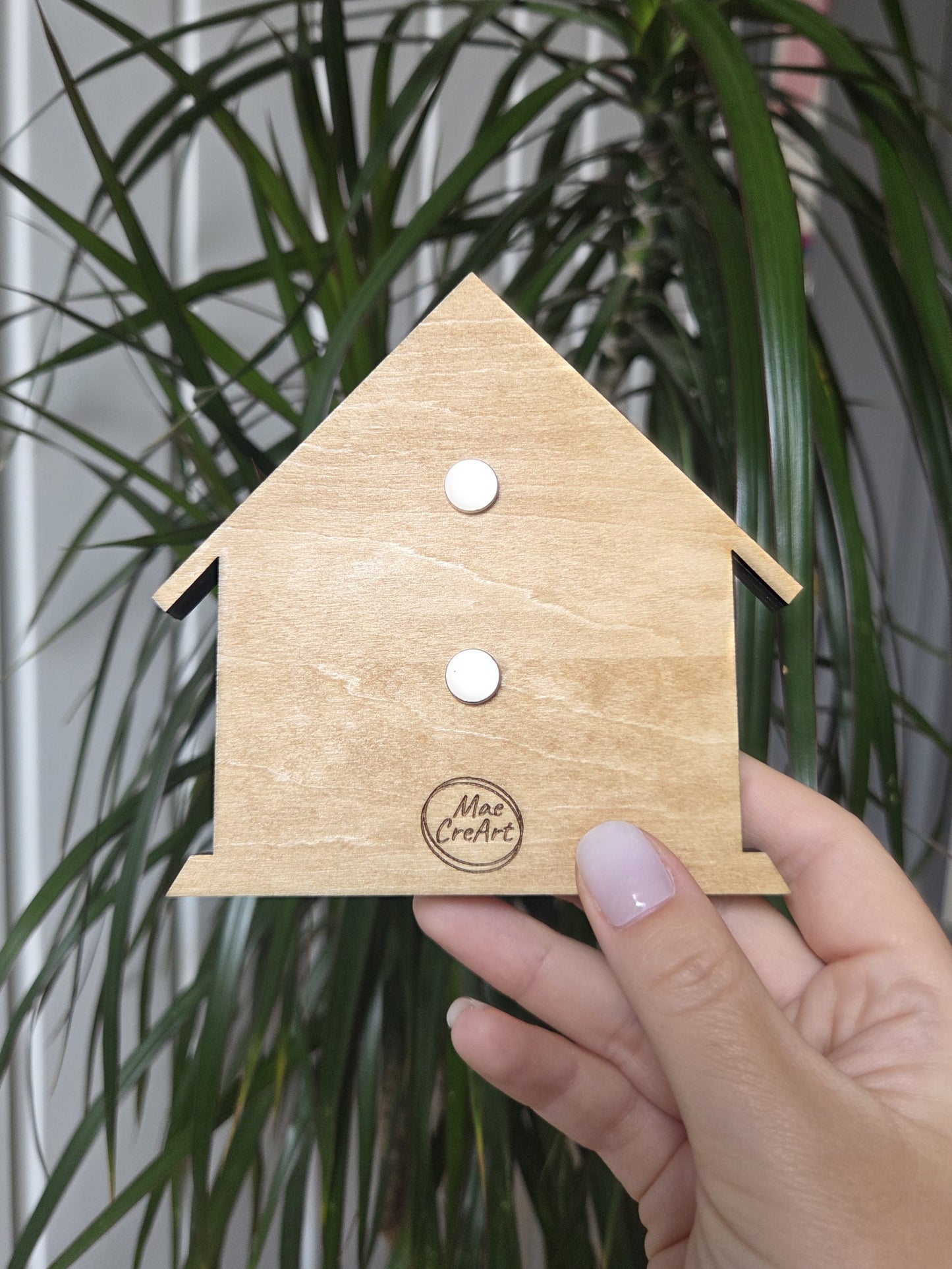 Cadre photo aimanté niche - Cadre photo magnétique en bois | Idée cadeau originale pour amoureux des chiens