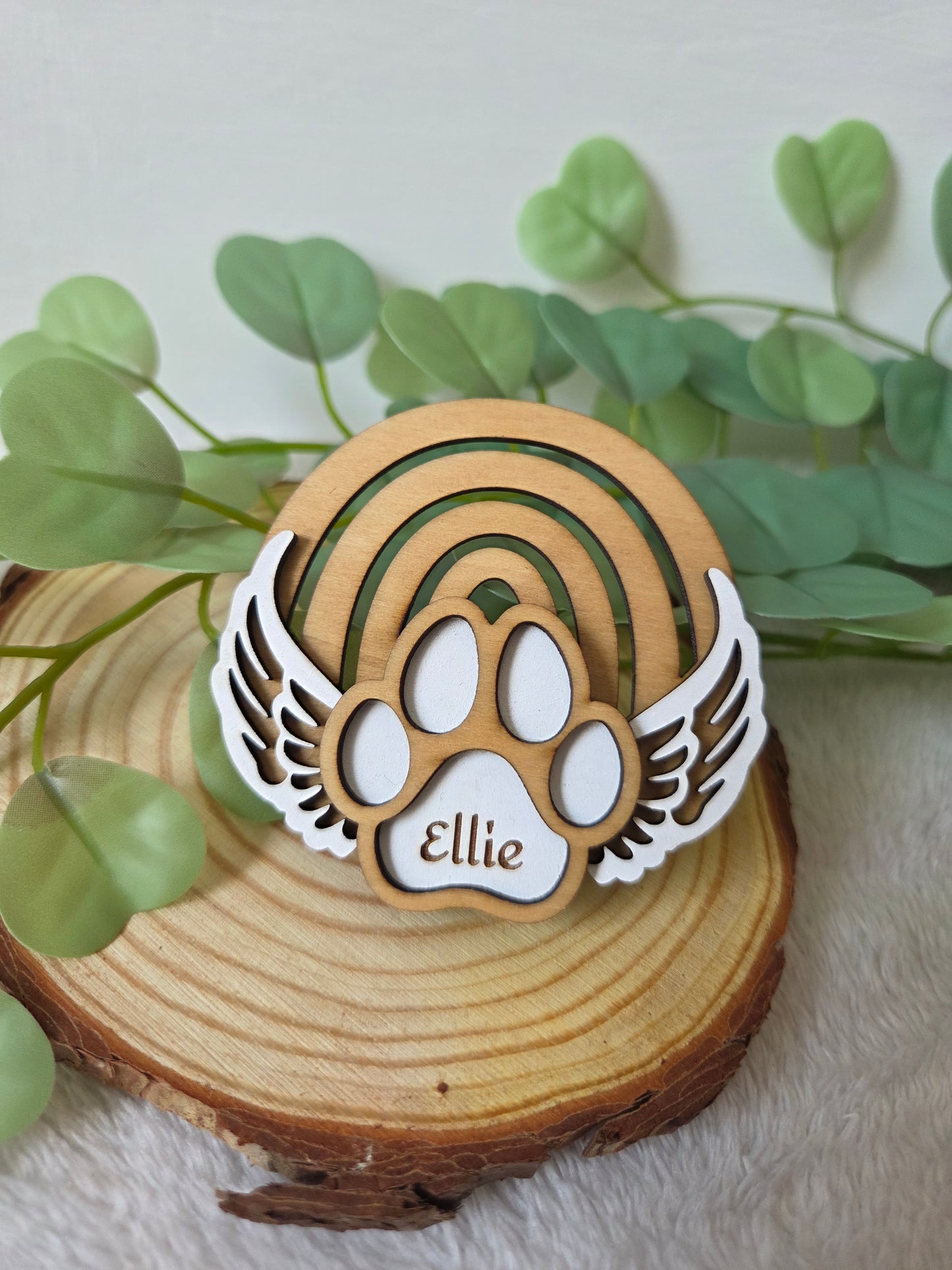 Magnet commémoratif 'Patte de Chien' | Souvenir artisanal pour deuil animalier