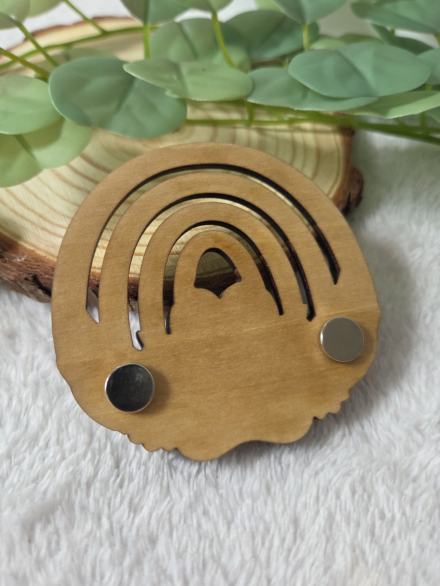 Magnet commémoratif 'Patte de Chat' | Souvenir artisanal pour deuil animalier