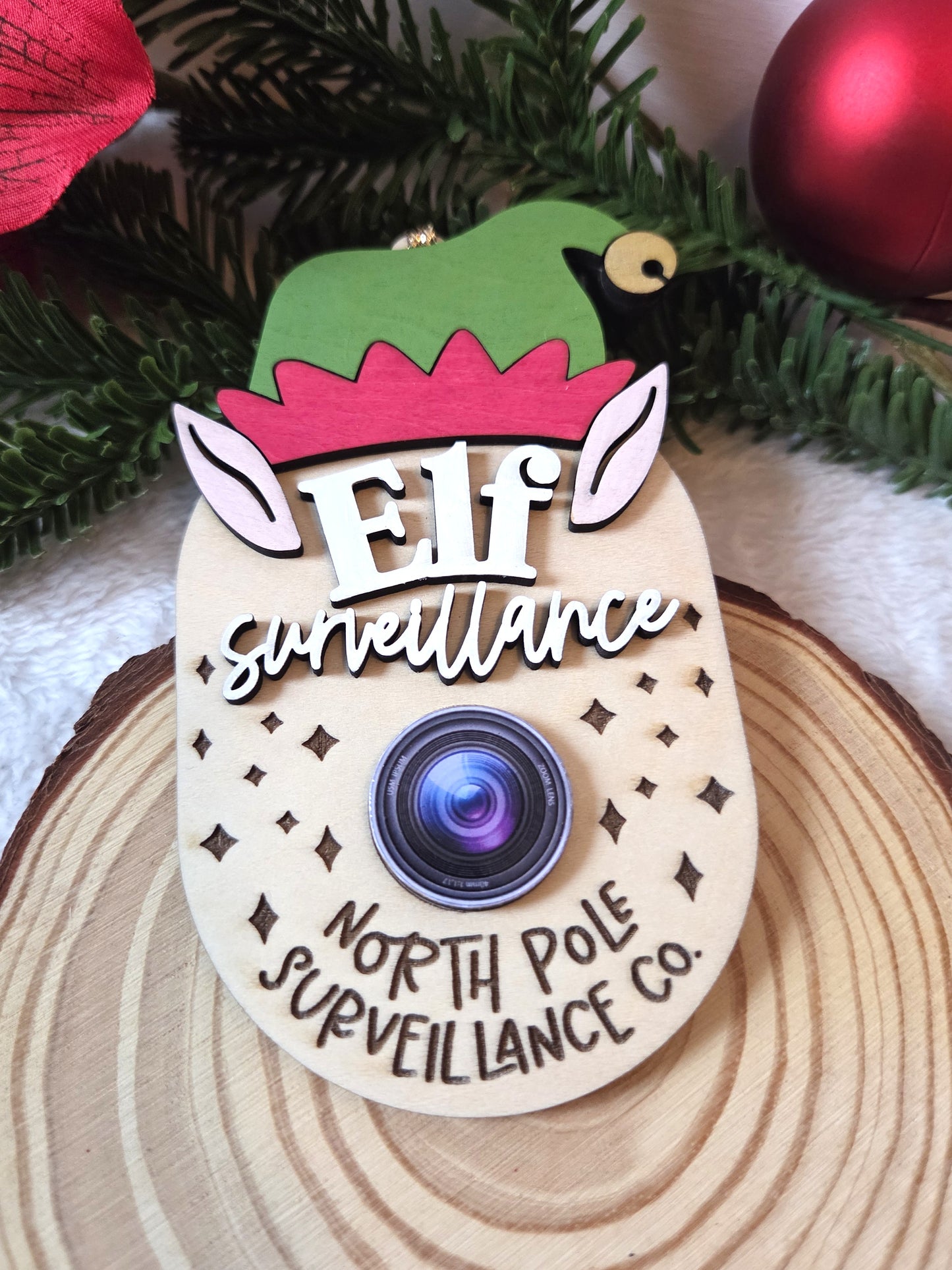 Ornement de Noël – Caméra de l’Elfe “Elf Cam” | Elf Surveillance Décoration