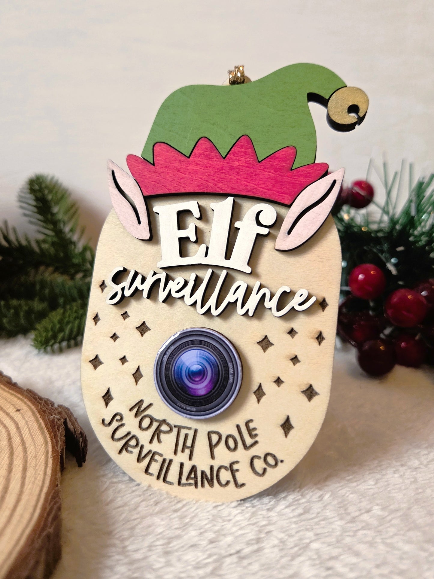 Ornement de Noël – Caméra de l’Elfe “Elf Cam” | Elf Surveillance Décoration