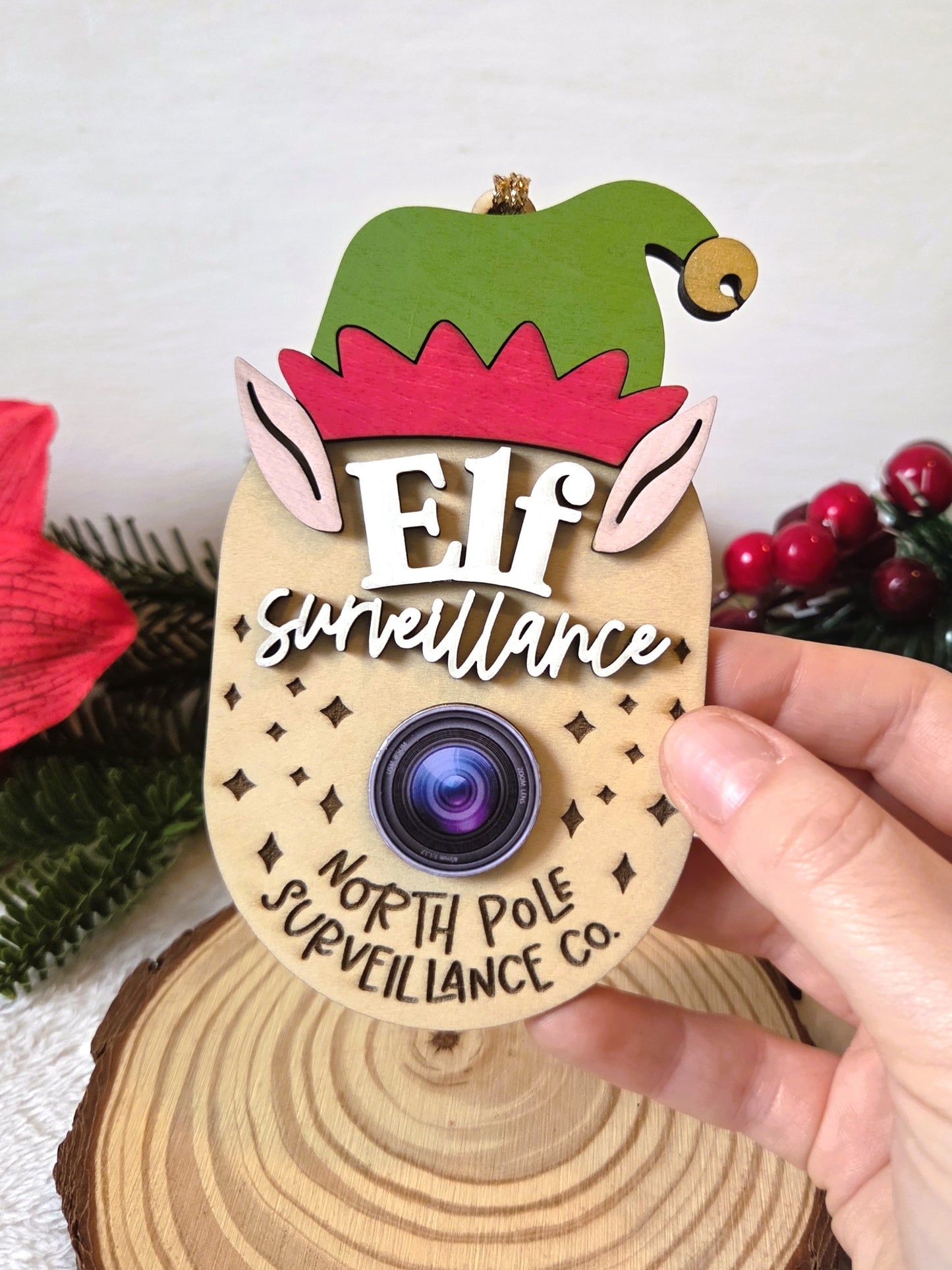 Ornement de Noël – Caméra de l’Elfe “Elf Cam” | Elf Surveillance Décoration
