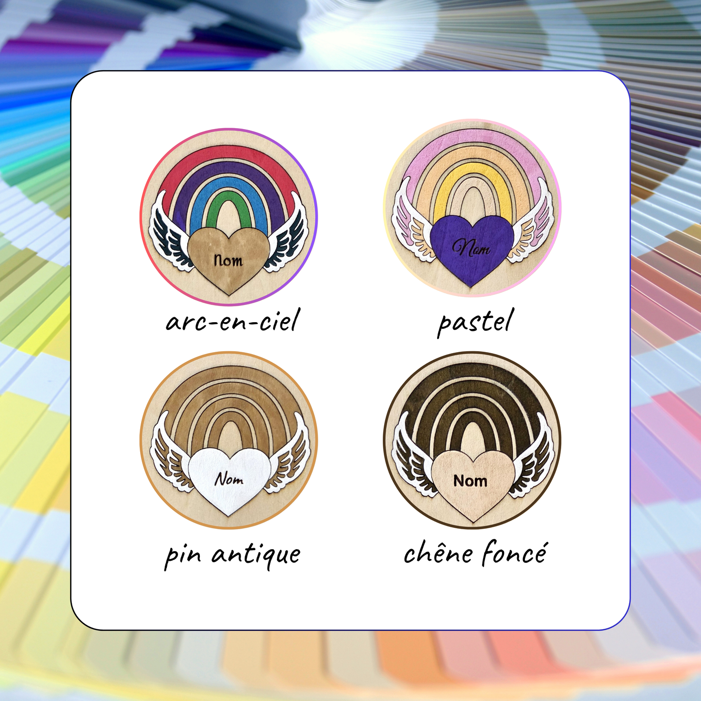 Magnet commémoratif 'Cœur' | Souvenir artisanal pour deuil animalier | Cadeau touchant pour amoureux des animaux